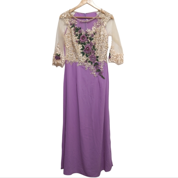 4/$12 Beautiful Beaded Homemade Dress - Needs Work See description! - Picture 1 of 11